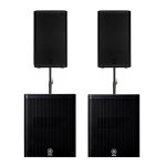 Pack 6 – 2 Altavoces 12” (Mackie, Yamaha o RCF) + 2 Subs 15” (Yamaha o RCF)